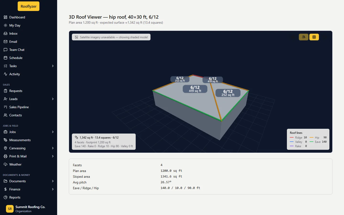 Rooflyzer OS 3D Roof Viewer capture
